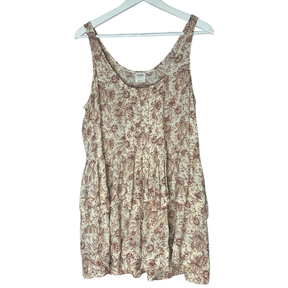 Free People Bohemian Flowy Tank Top Tunic dress Boho Chic Medium